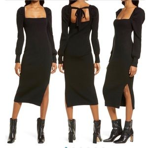 Black knitted dress size S new with no tags